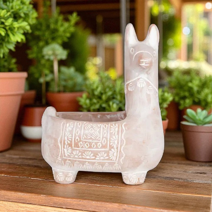 Llama Terracotta Planter
