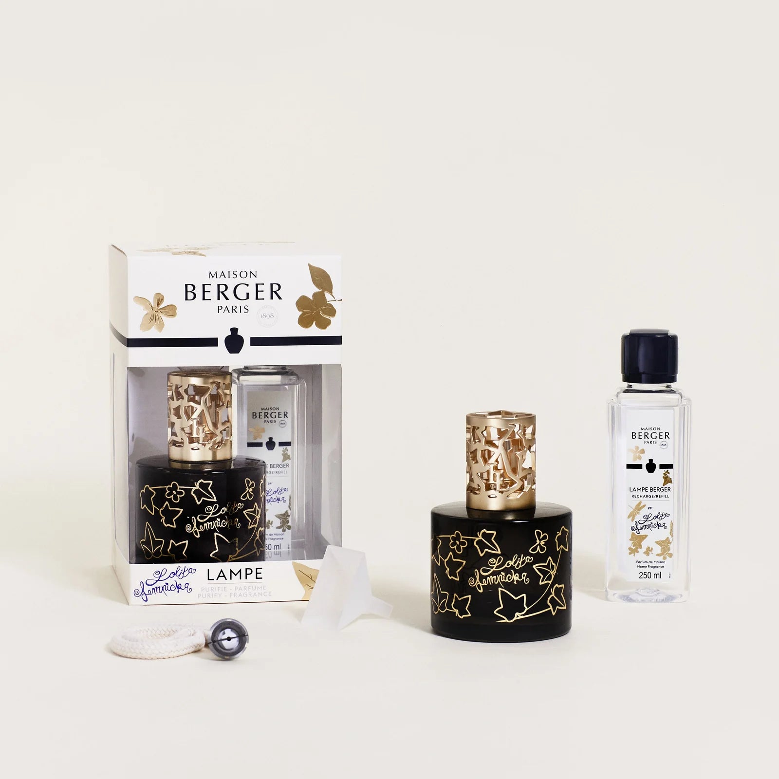 Lolita Lempicka Black Lamp Gift Set by Maison Berger