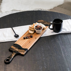 Lynn & Liana Designs | Baguette Charcuterie Board | Wood Resin Cheese Board