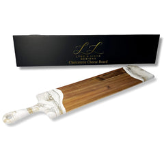 Lynn & Liana Designs | Baguette Charcuterie Board | Wood Resin Cheese Board