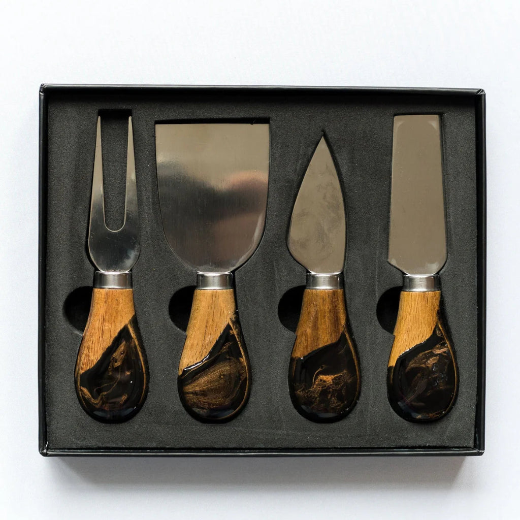 Lynn & Liana Designs | Cheese Knife Set | Resin Coated