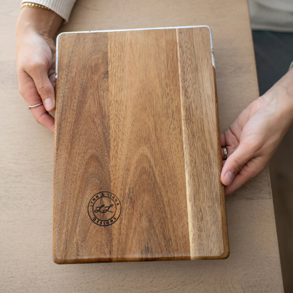Lynn & Liana Designs | Date Night Charcuterie Board | Wood Resin Cheese Board