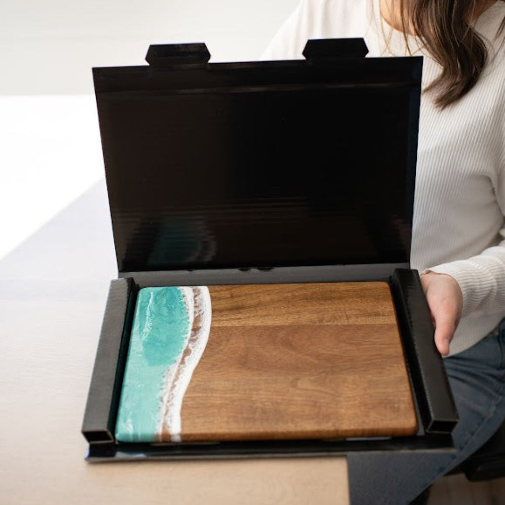 Lynn & Liana Designs | Date Night Charcuterie Board | Wood Resin Cheese Board