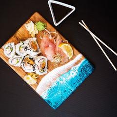 Lynn & Liana Designs | Date Night Charcuterie Board | Wood Resin Cheese Board
