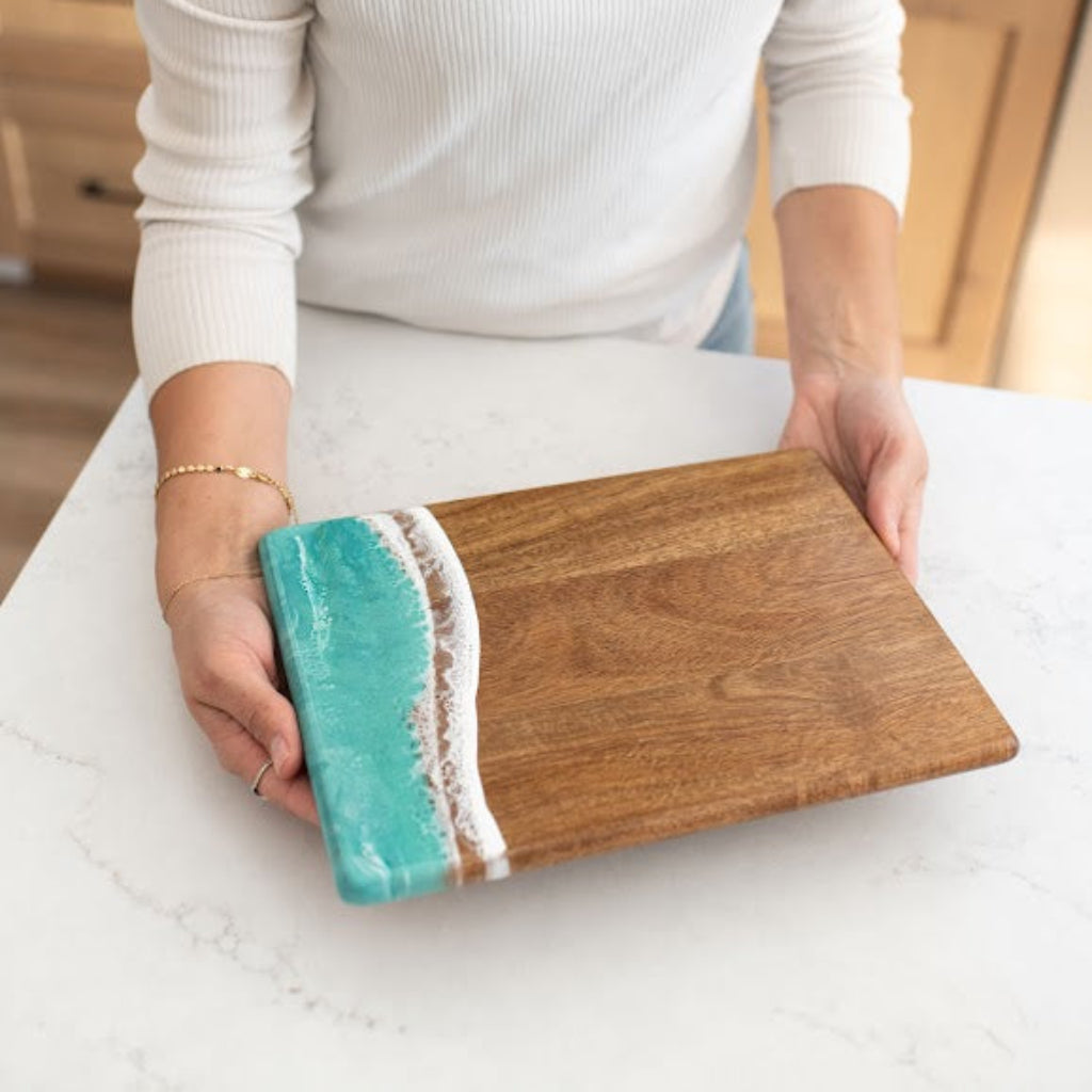 Lynn & Liana Designs | Date Night Charcuterie Board | Wood Resin Cheese Board