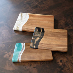 Lynn & Liana Designs | Date Night Charcuterie Board | Wood Resin Cheese Board