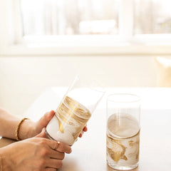 Lynn & Liana Designs | Highball Glasses | Resin Accented | Set of 2 (draft)
