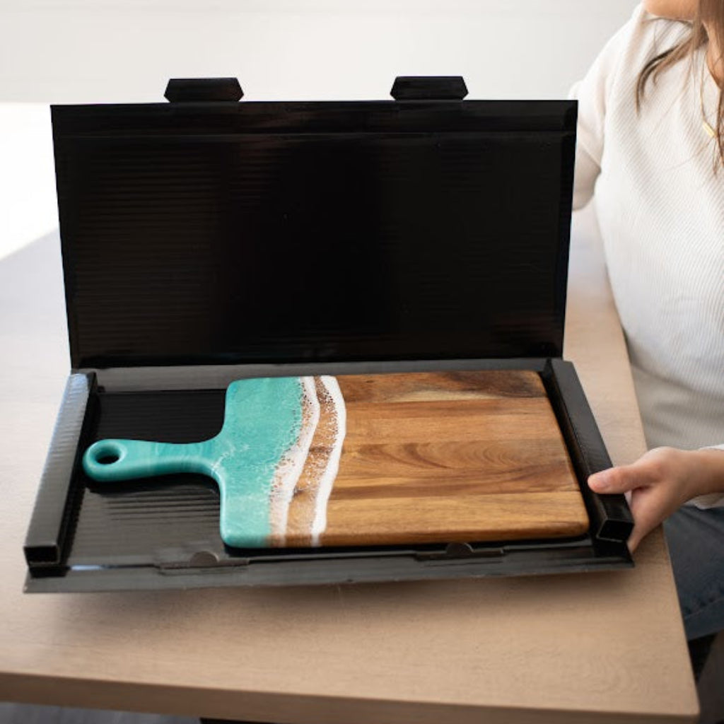 Lynn & Liana Designs | Large Charcuterie Board | Wood Resin Cheese Board