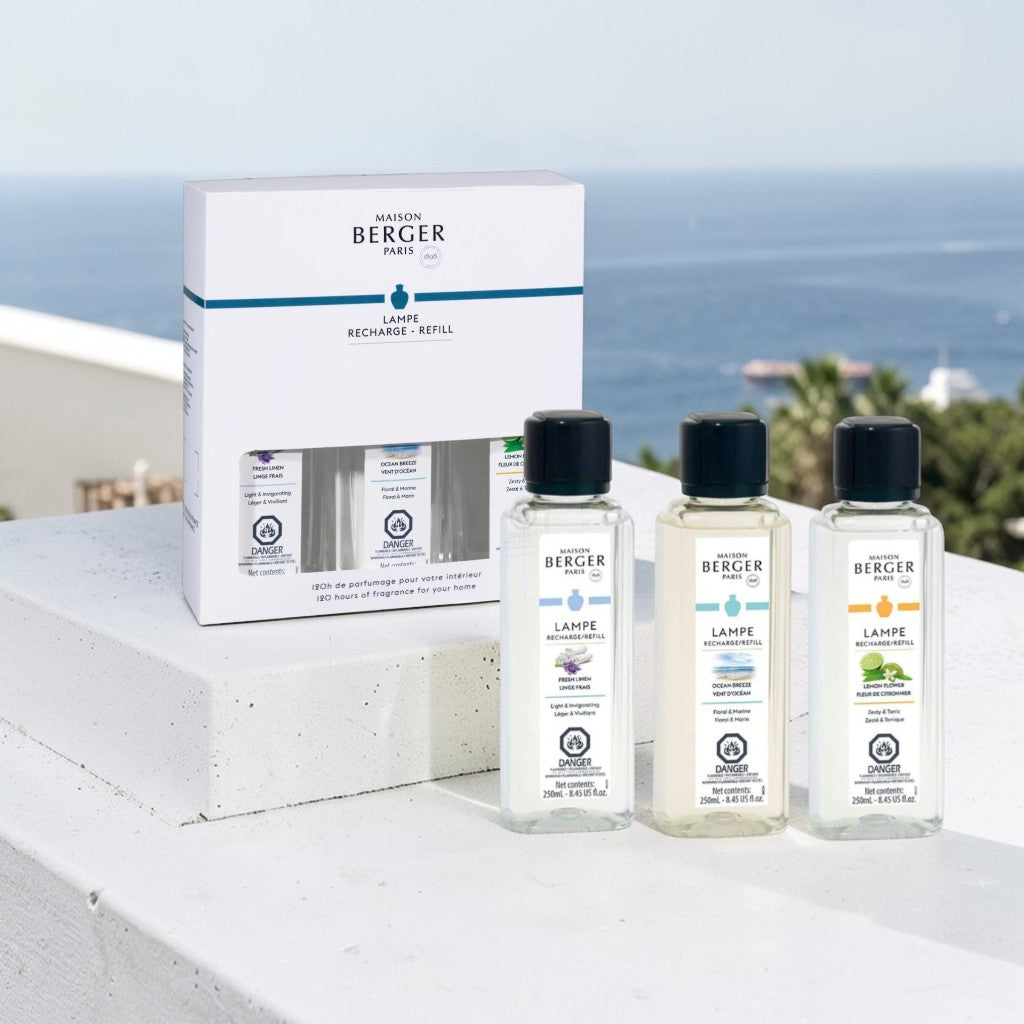 Maison Berger | Fresh Trio Pack | Lampe Berger Oil