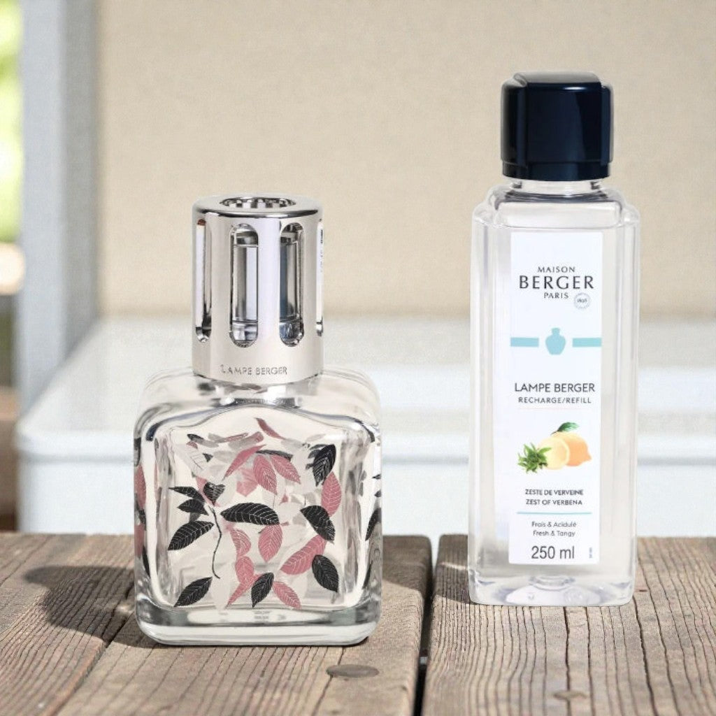 Maison Berger | Lampe Berger Ice Cube Leaves Lamp Gift Set with Ocean Breeze Fragrance