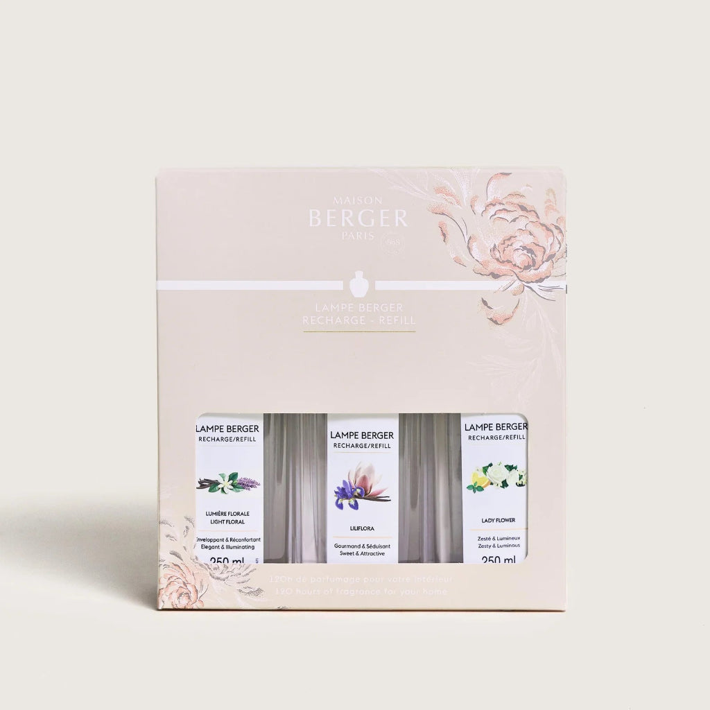 Maison Berger | Ophelia Trio Pack | Lampe Berger Oil
