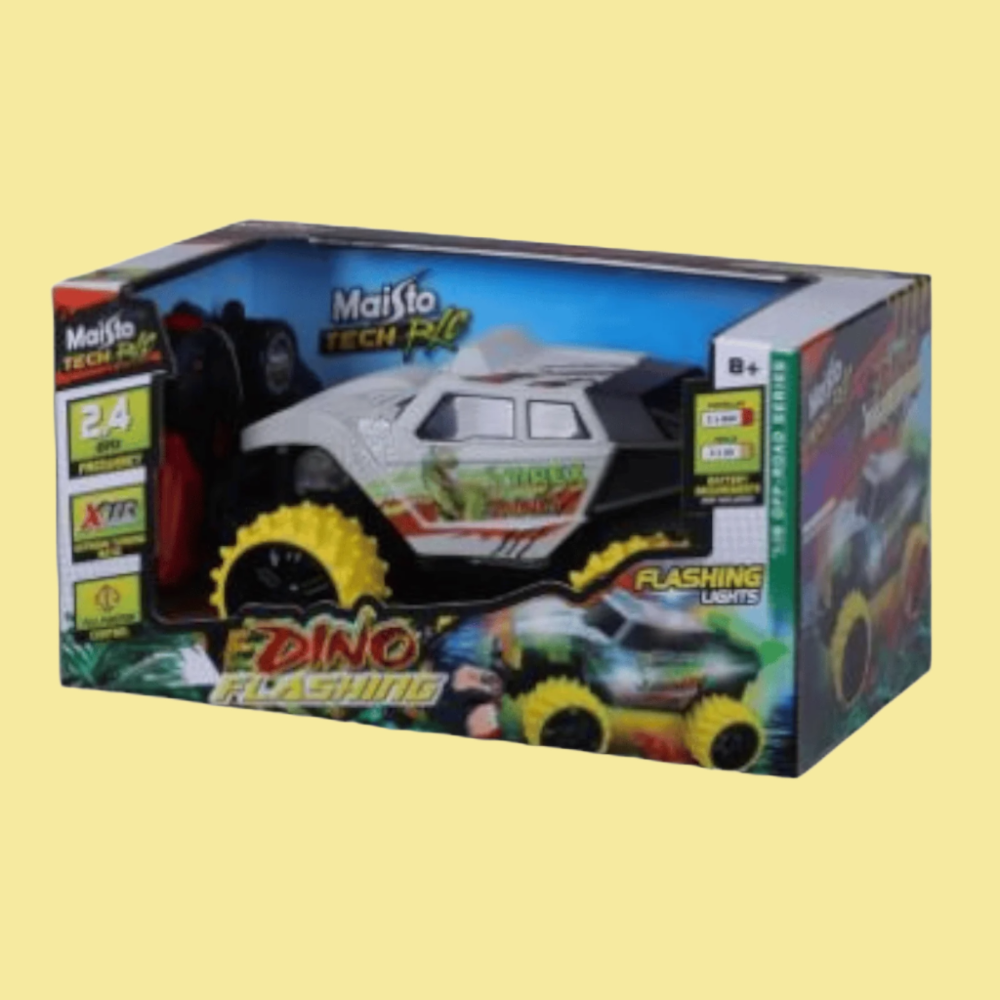 Maisto Tech RC DinoShock T-REX 2.4 GHz Flashing Lights Remote Control Truck