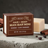 Man Bar Mini | Redwood & Clove | Hair & Body 4 oz