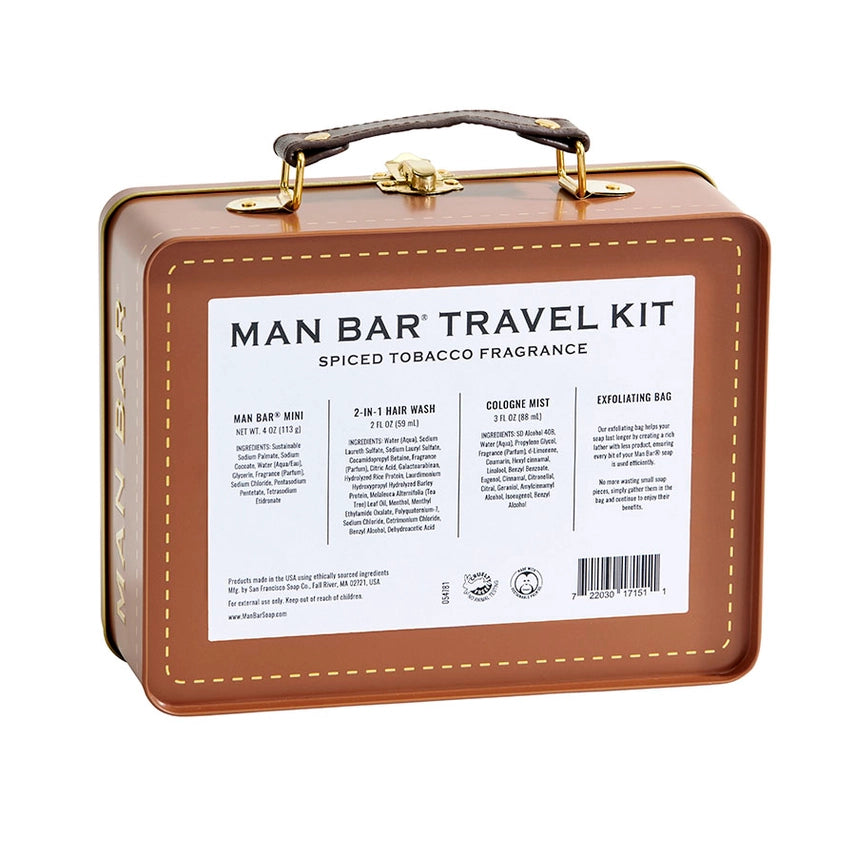 Man Bar Soap | Spiced Tobacco | Travel Kit