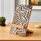 Mango Wood Cookbook & Tablet Stand
