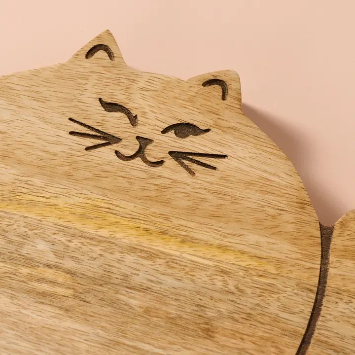 Mango Wood Cutting Board | Cat Lovers
