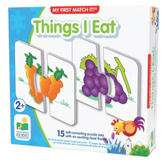 Match It Toddler Puzzle Self-Correcting Puzzle Sets - Things I Eat - Ages 2+