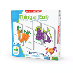 Match It Toddler Puzzle Self-Correcting Puzzle Sets - Things I Eat - Ages 2+