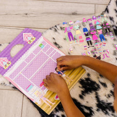 Melissa and Doug Puffy Sticker Play Set Reusable Stickers with To-Go Play Scenes