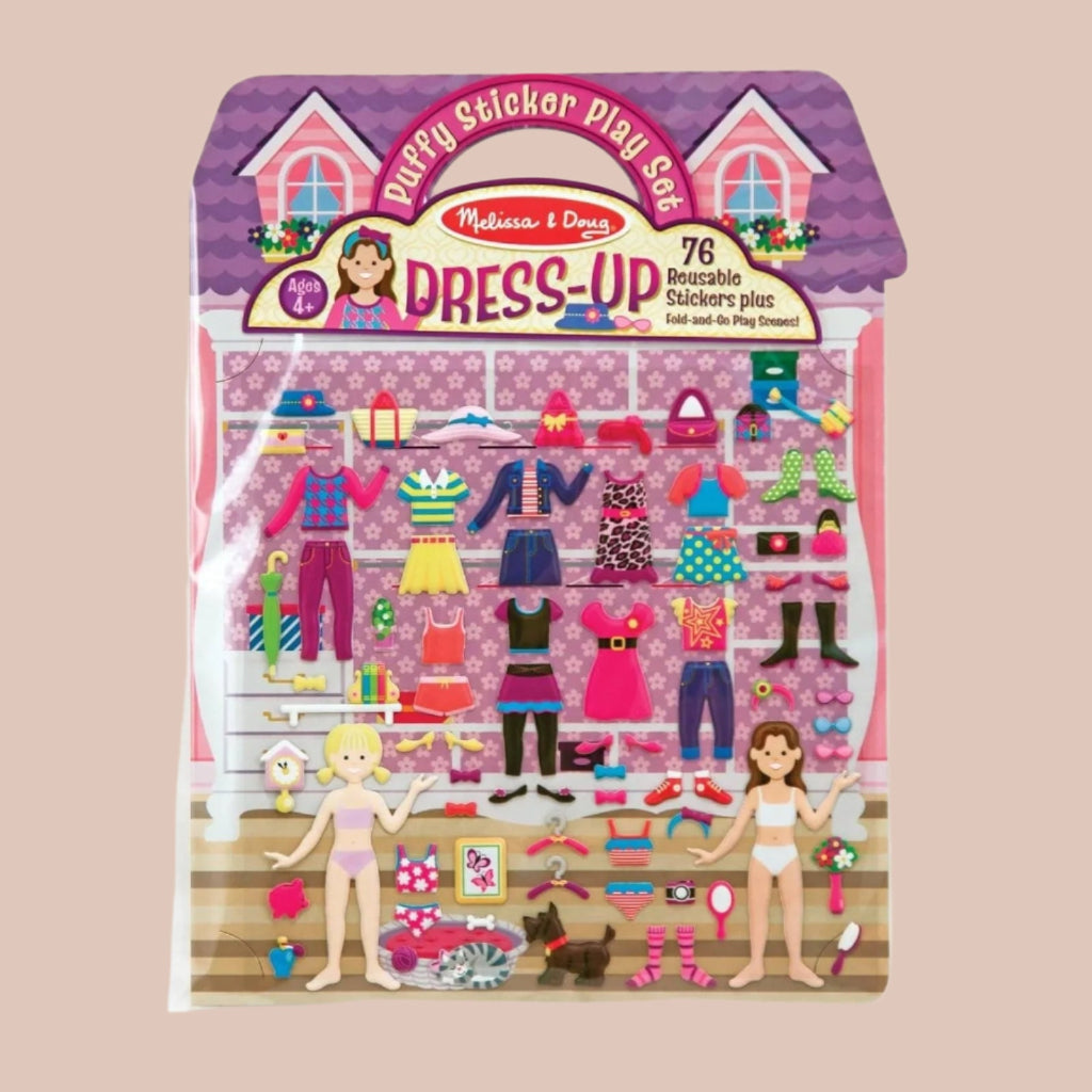 Melissa and Doug Puffy Sticker Play Set Reusable Stickers with To-Go Play Scenes
