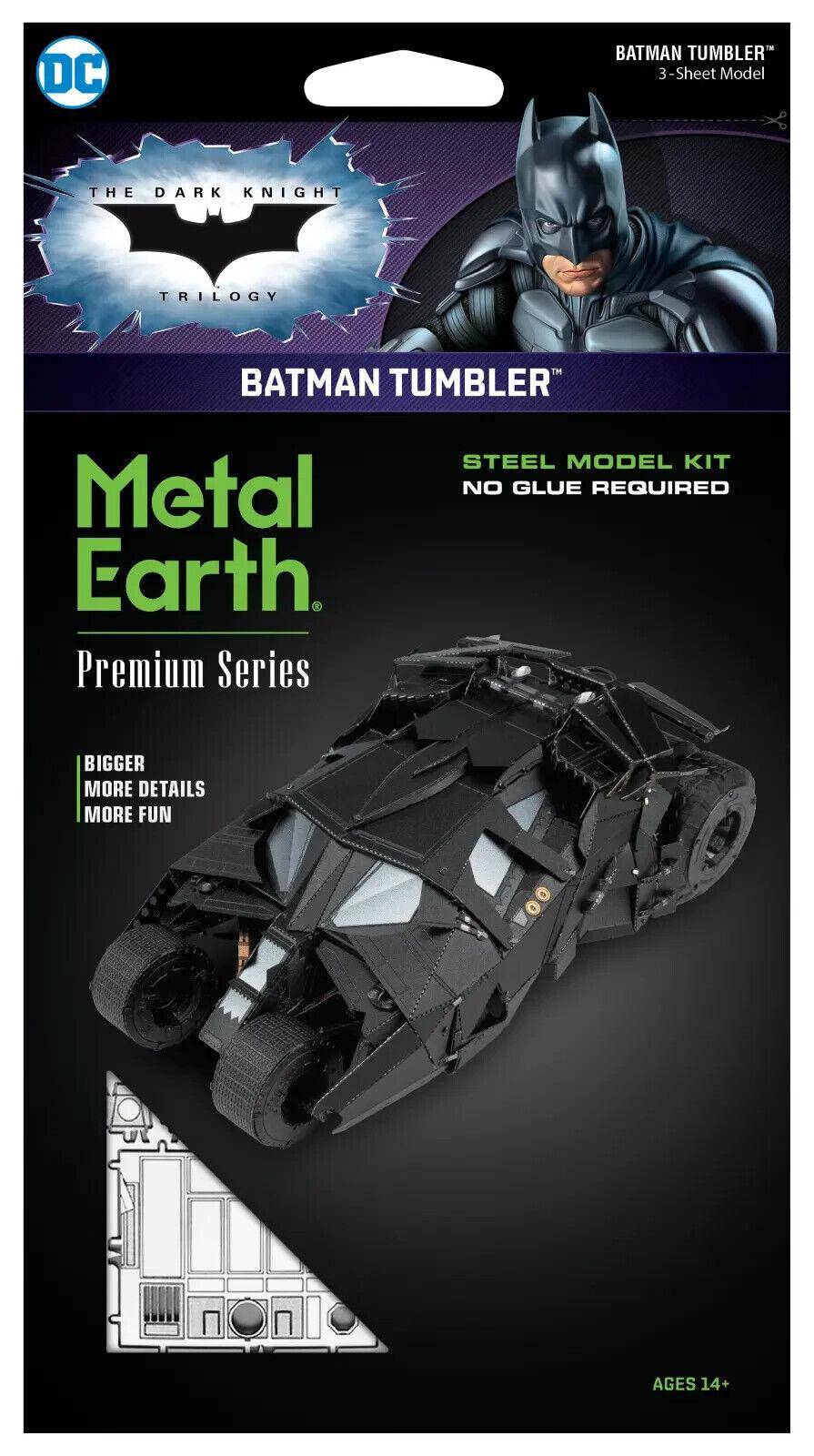 Metal Earth | Batman Tumbler Vehicle | 3D Metal Model Kit