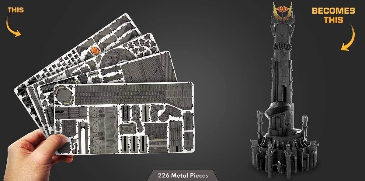 Metal Earth | Lord of the Rings Barad-Dur Dark Tower | 3D Metal Model Kit