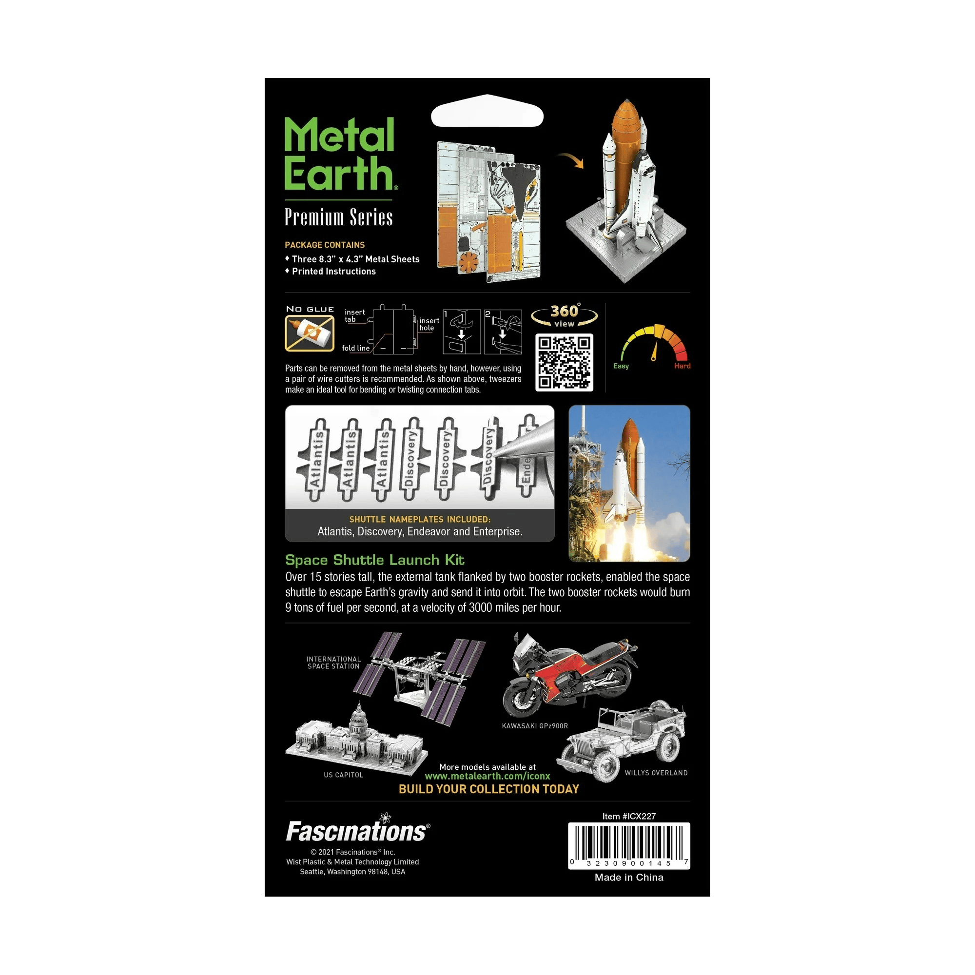 Metal Earth | Space Shuttle Launch Kit | 3D Metal Model Kit