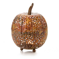 Metal Pumpkin Candle Lantern