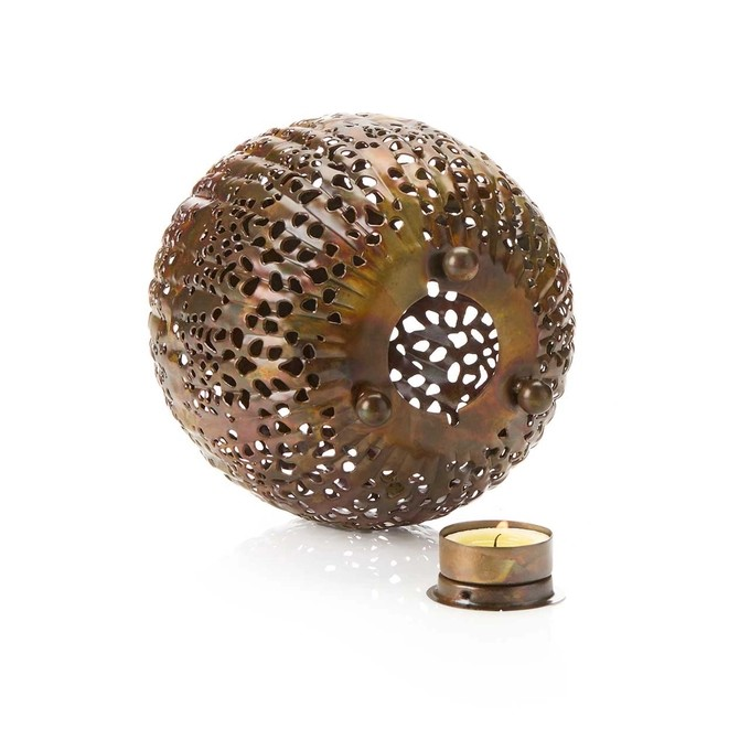 Metal Pumpkin Candle Lantern