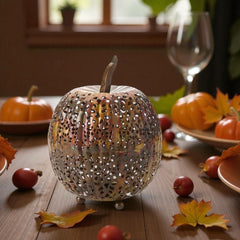 Metal Pumpkin Candle Lantern