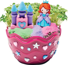 Mini Garden Chia Terrarium Princess Castle Grow Kit for Kids Girls Decorate DIY
