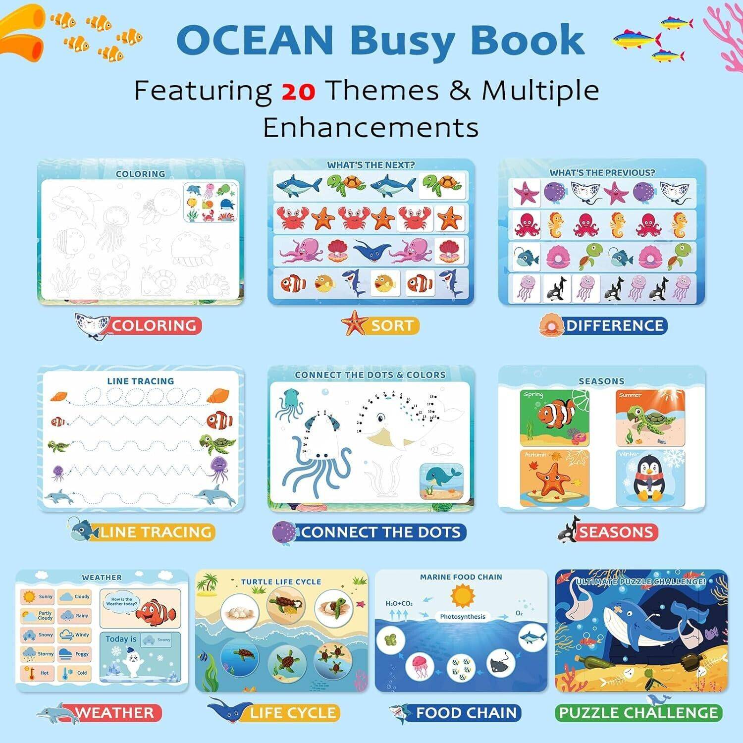 Montessori Busy Book for Toddlers