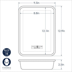 Nordic Ware Naturals 9 Inch x 13 Inch Rectangular Cake Pan