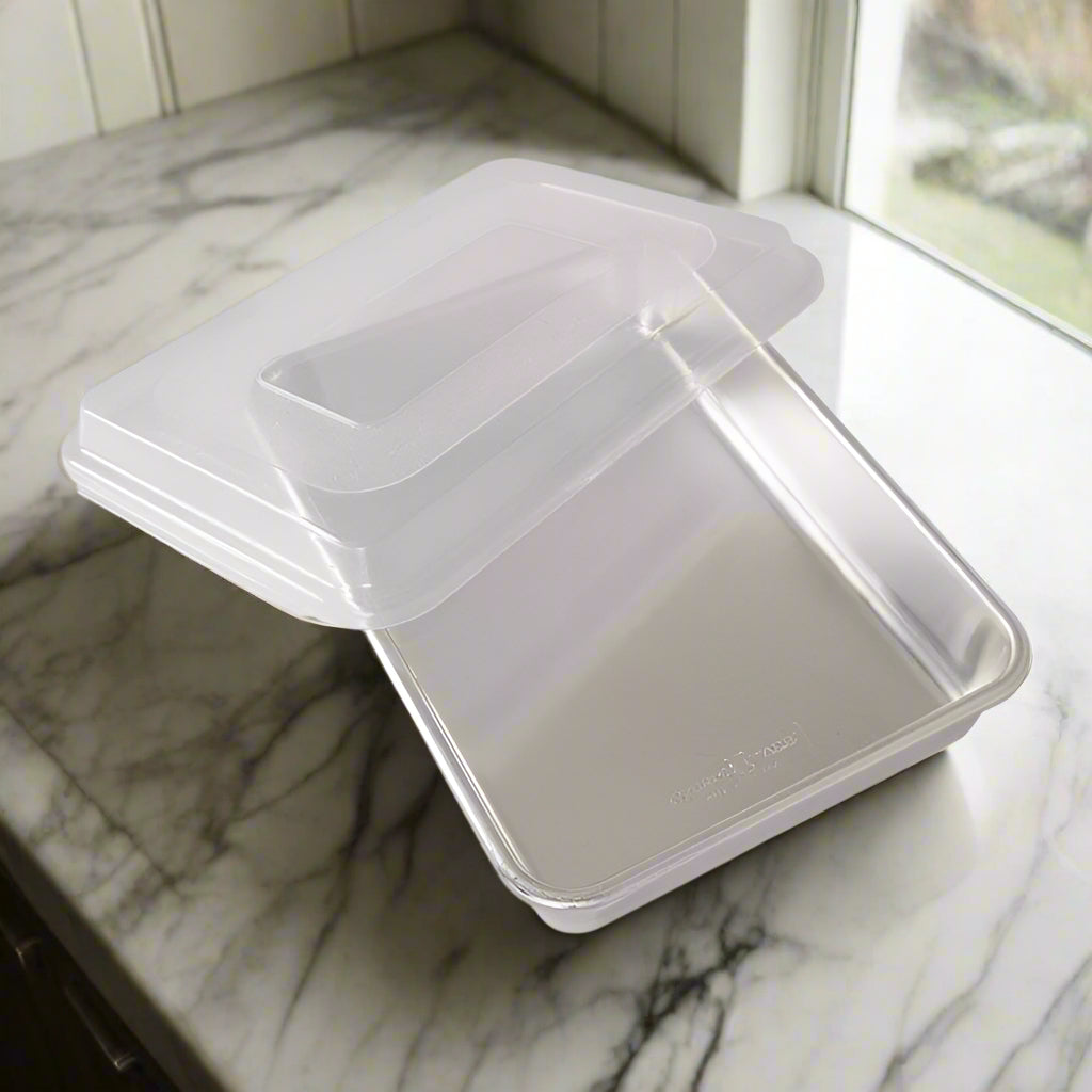Nordic Ware Naturals 9 Inch x 13 Inch Rectangular Cake Pan With Storage Lid
