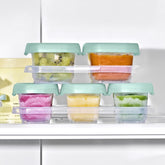 OXO 12 Piece Baby Blocks Food Storage Container Set | Opal