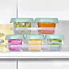 OXO 12 Piece Baby Blocks Food Storage Container Set | Opal