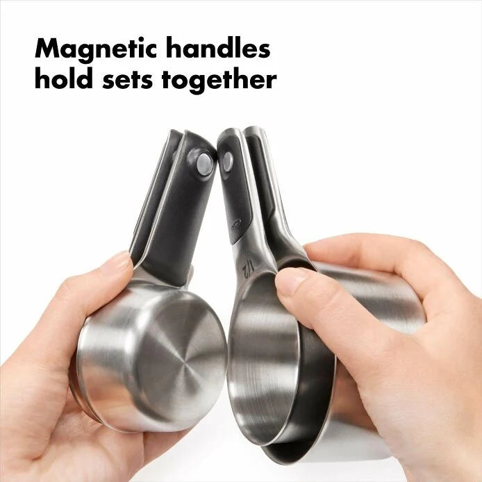 OXO 8 Piece Stainless Steel Measuring Cups and Spoons Set