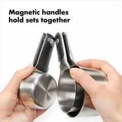 OXO 8 Piece Stainless Steel Measuring Cups and Spoons Set