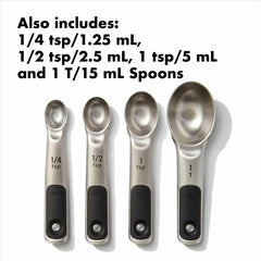 OXO 8 Piece Stainless Steel Measuring Cups and Spoons Set