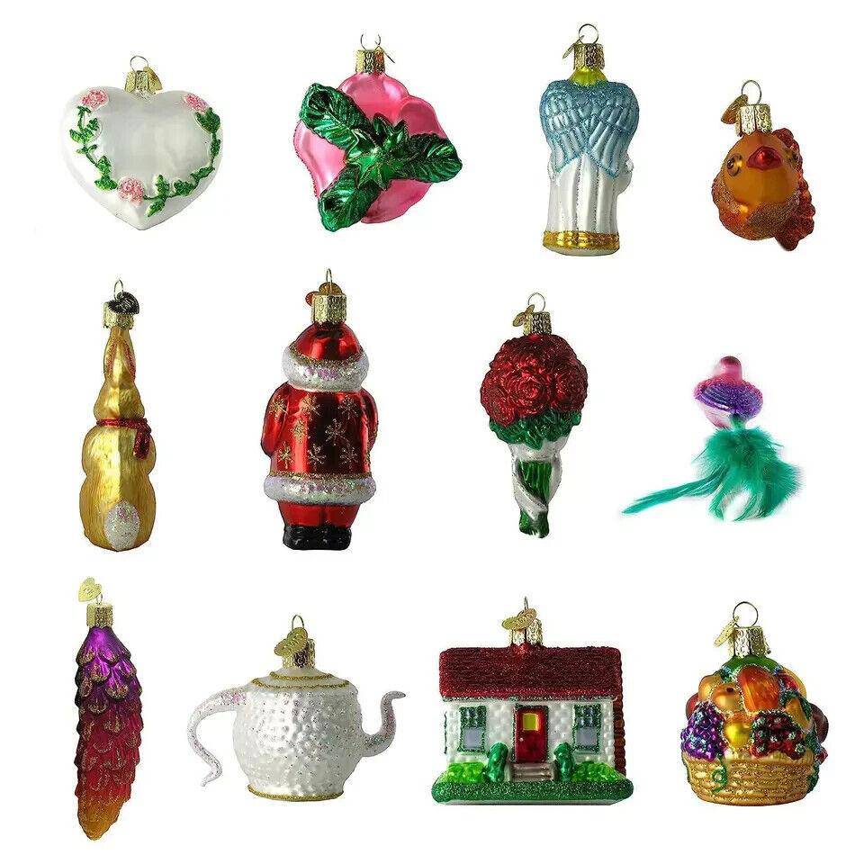 Old World Christmas Bride's Collection | 12 Pc Ornament Box Set