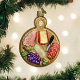 Old World Christmas Charcuterie Board Glass Holiday Ornament