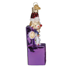 Old World Christmas Charlie-in-the-Box Glass Ornament