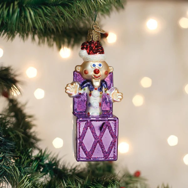 Old World Christmas Charlie-in-the-Box Glass Ornament