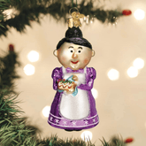 Old World Christmas Cheery Mrs. Claus Glass Holiday Ornament