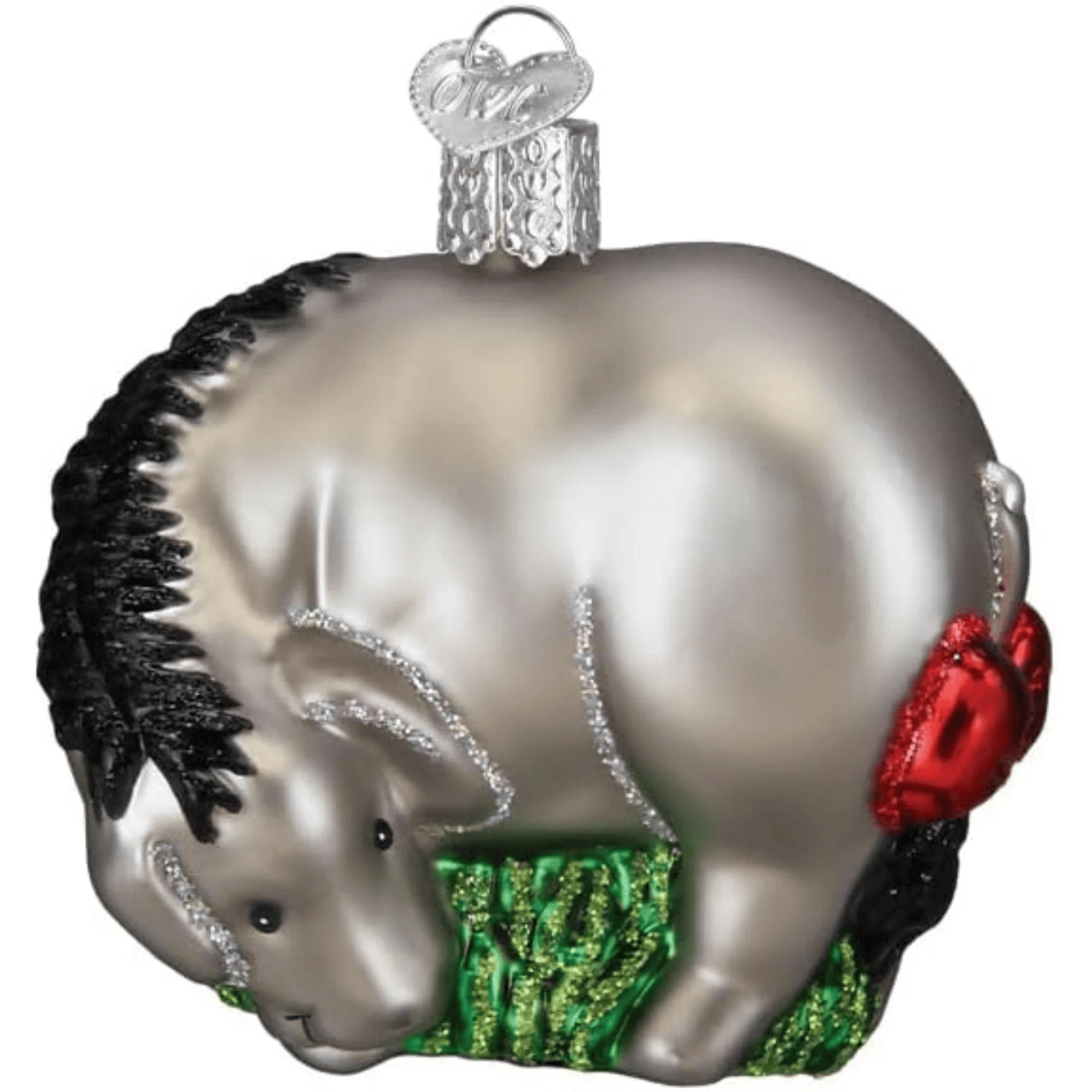 Old World Christmas Eeyore Glass Holiday Ornament