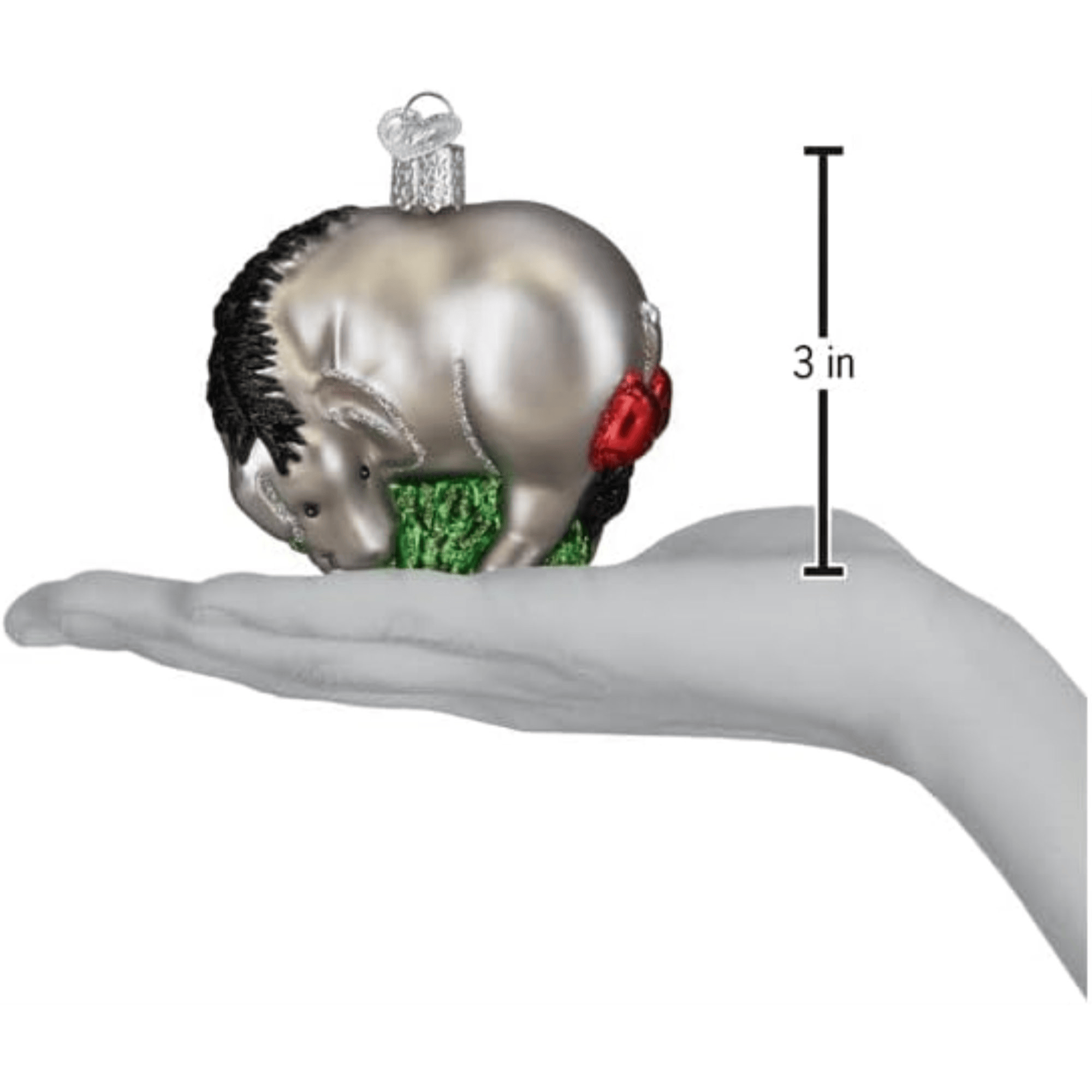 Old World Christmas Eeyore Glass Holiday Ornament