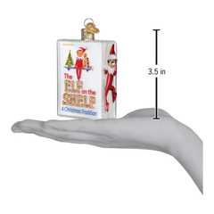 Old World Christmas Elf on the Shelf Glass Holiday Ornament