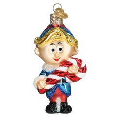 Old World Christmas Hermey the Elf Glass Holiday Ornament