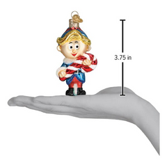 Old World Christmas Hermey the Elf Glass Holiday Ornament