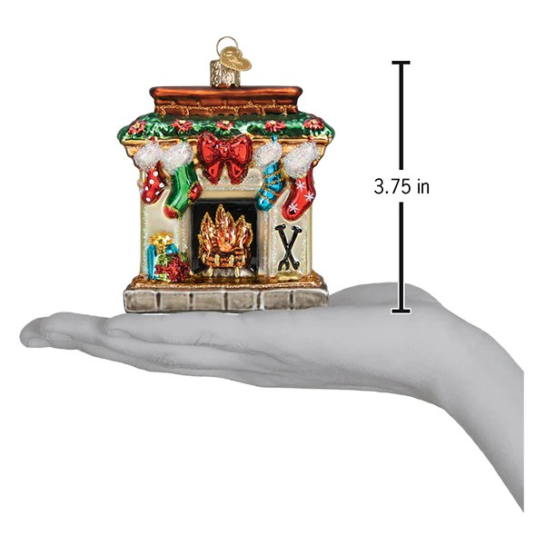 Old World Christmas Holiday Hearth Glass Ornament